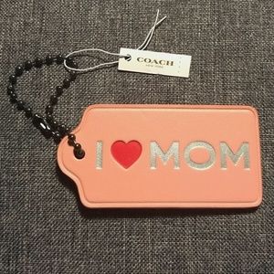 Coach I ❤️Mom keychain